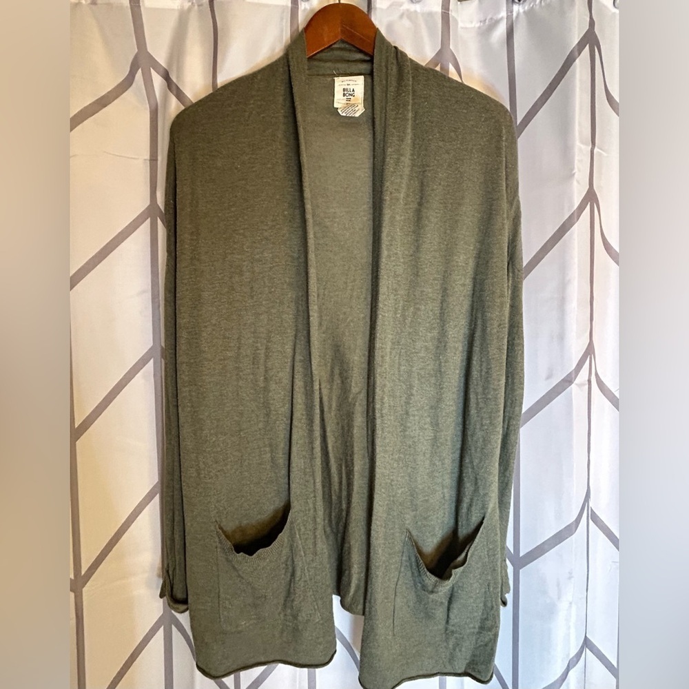 Billabong Olive Green Cardigan